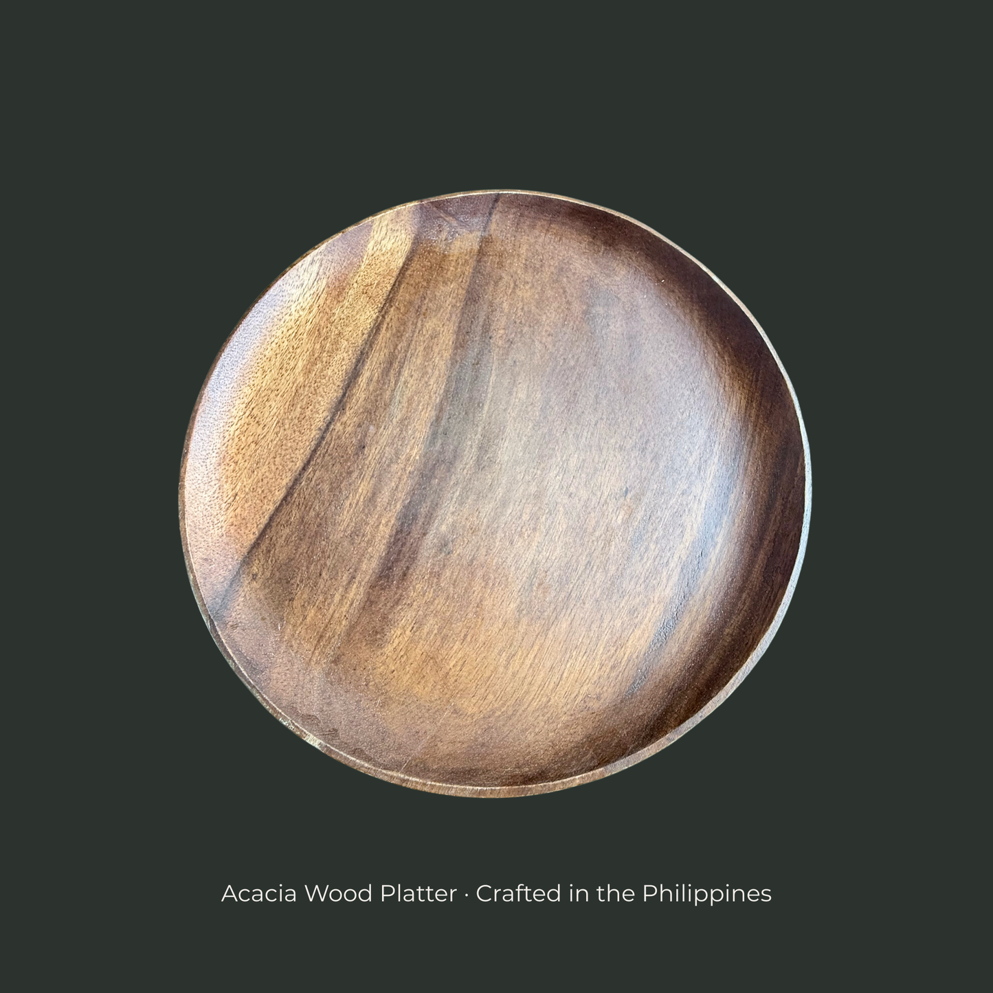 Round Acacia Platter