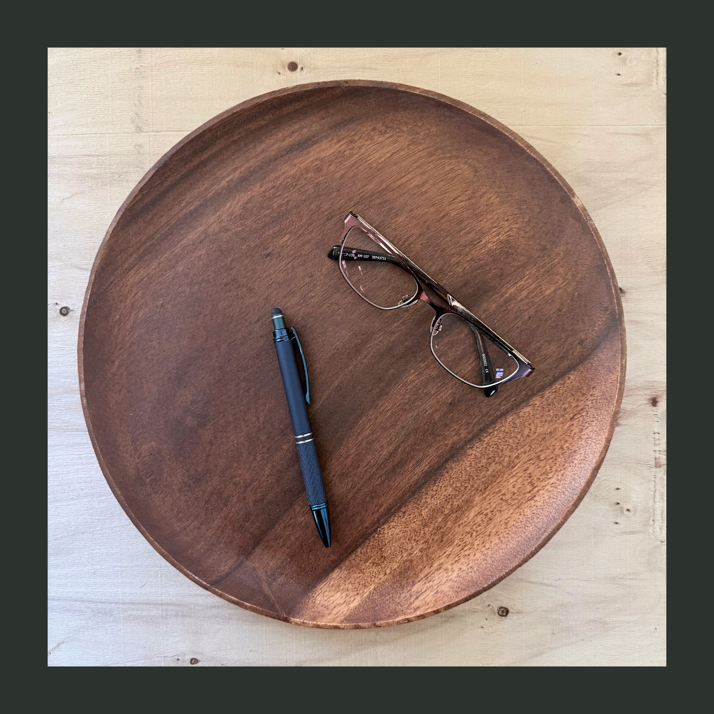Round Acacia Platter