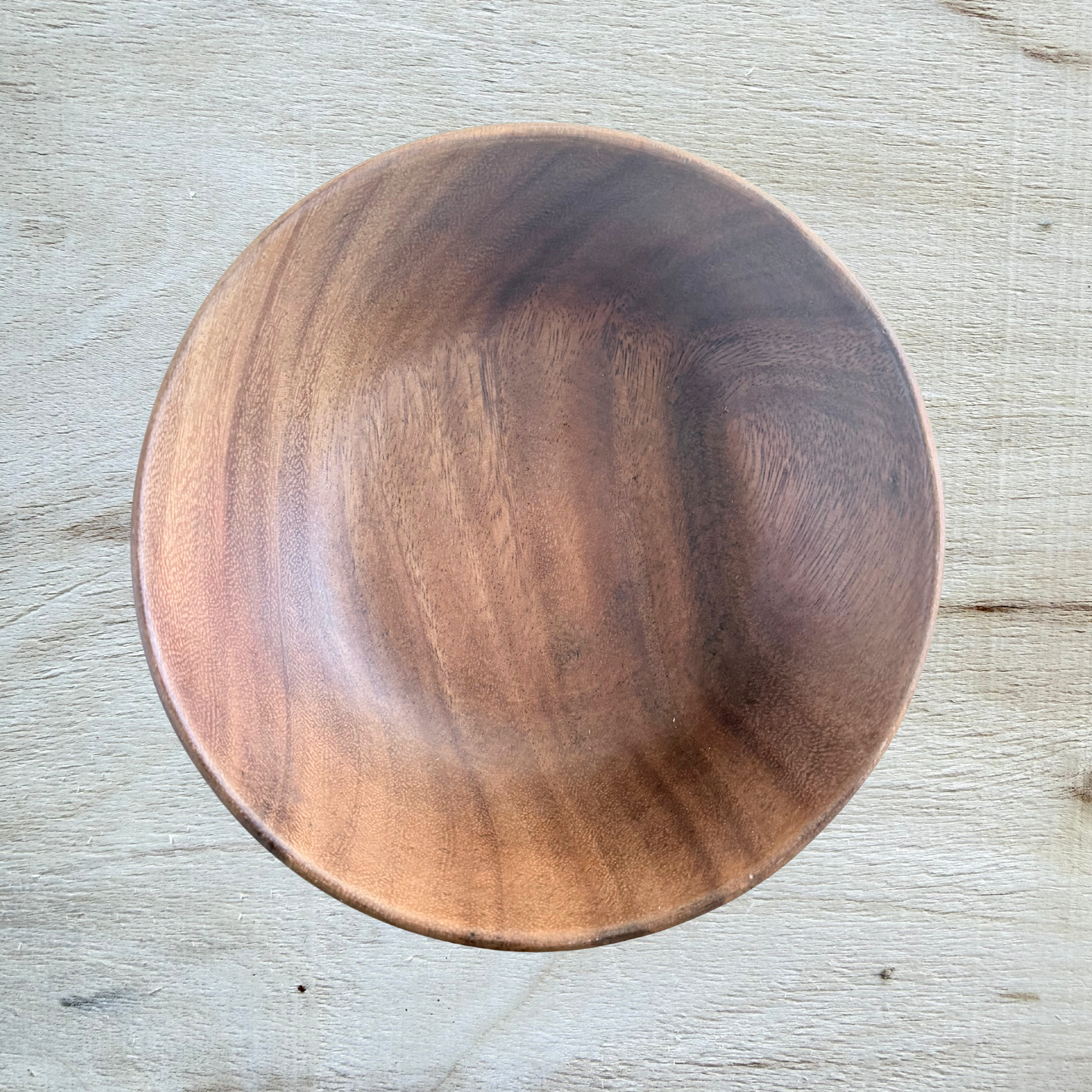 Deep Round Acacia Bowl