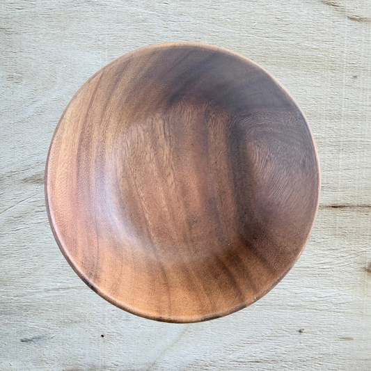 Deep Round Acacia Bowl