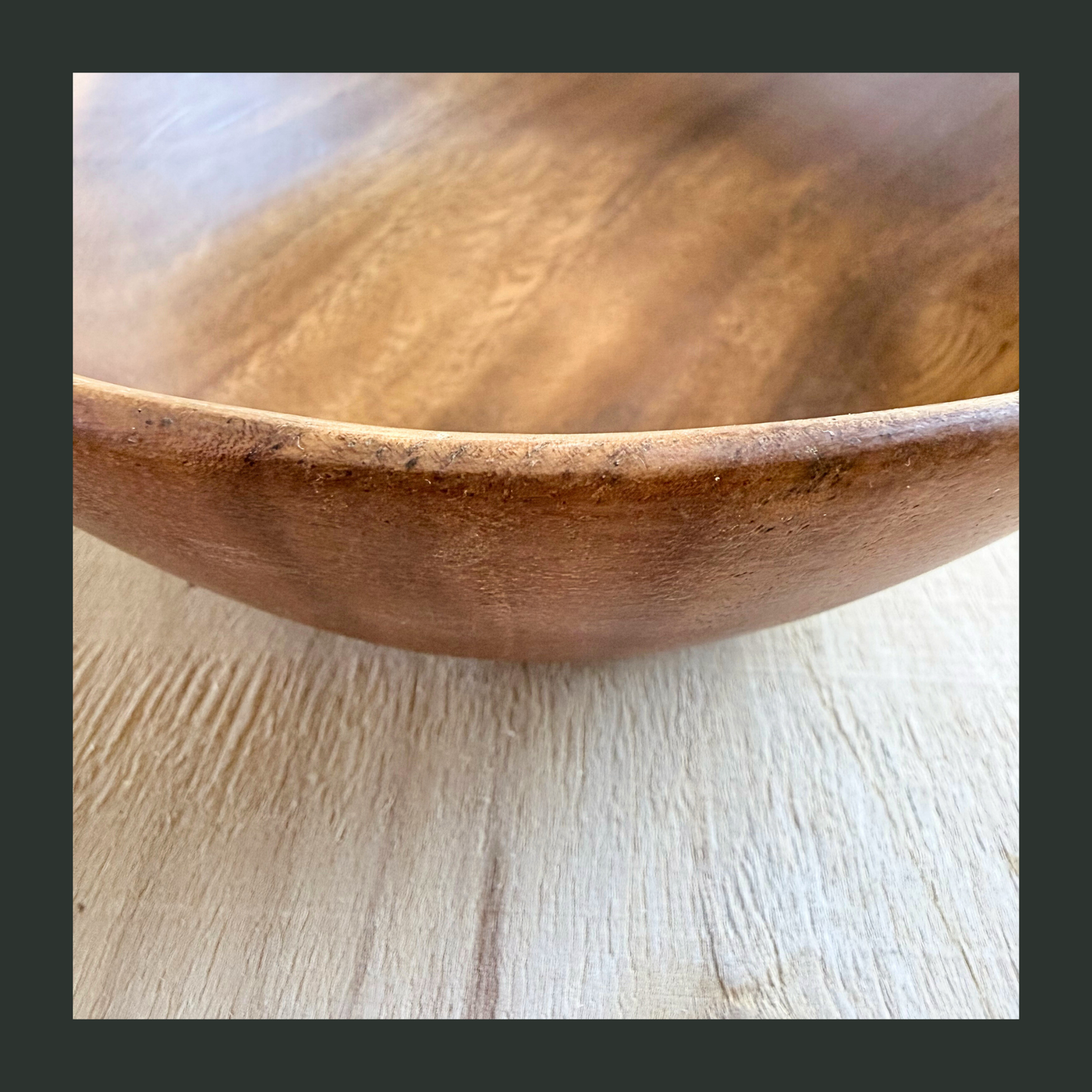 Deep Round Acacia Bowl